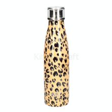 Built 500ml Double Walled Stainless Steel Water Bottle Leopard